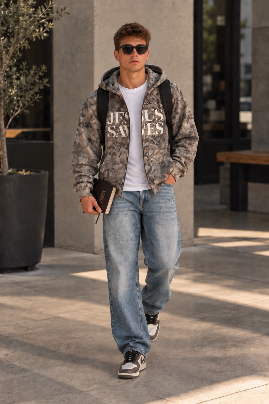 Jesus Saves Zip-Up