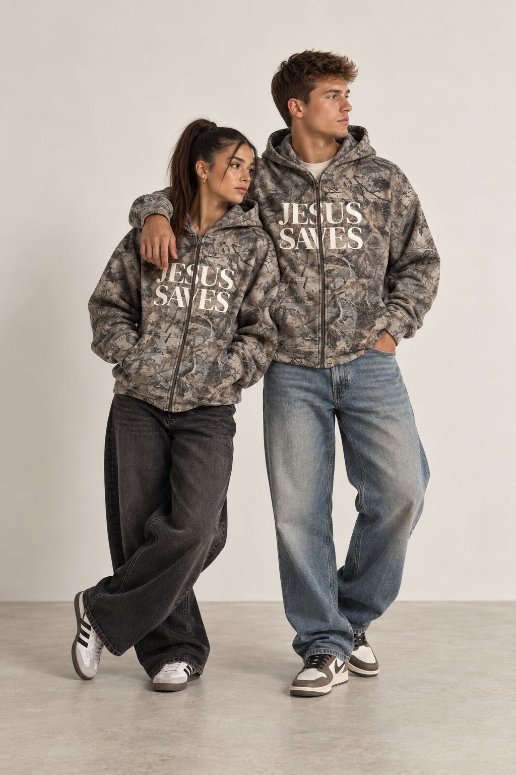 Jesus Saves Zip-Up
