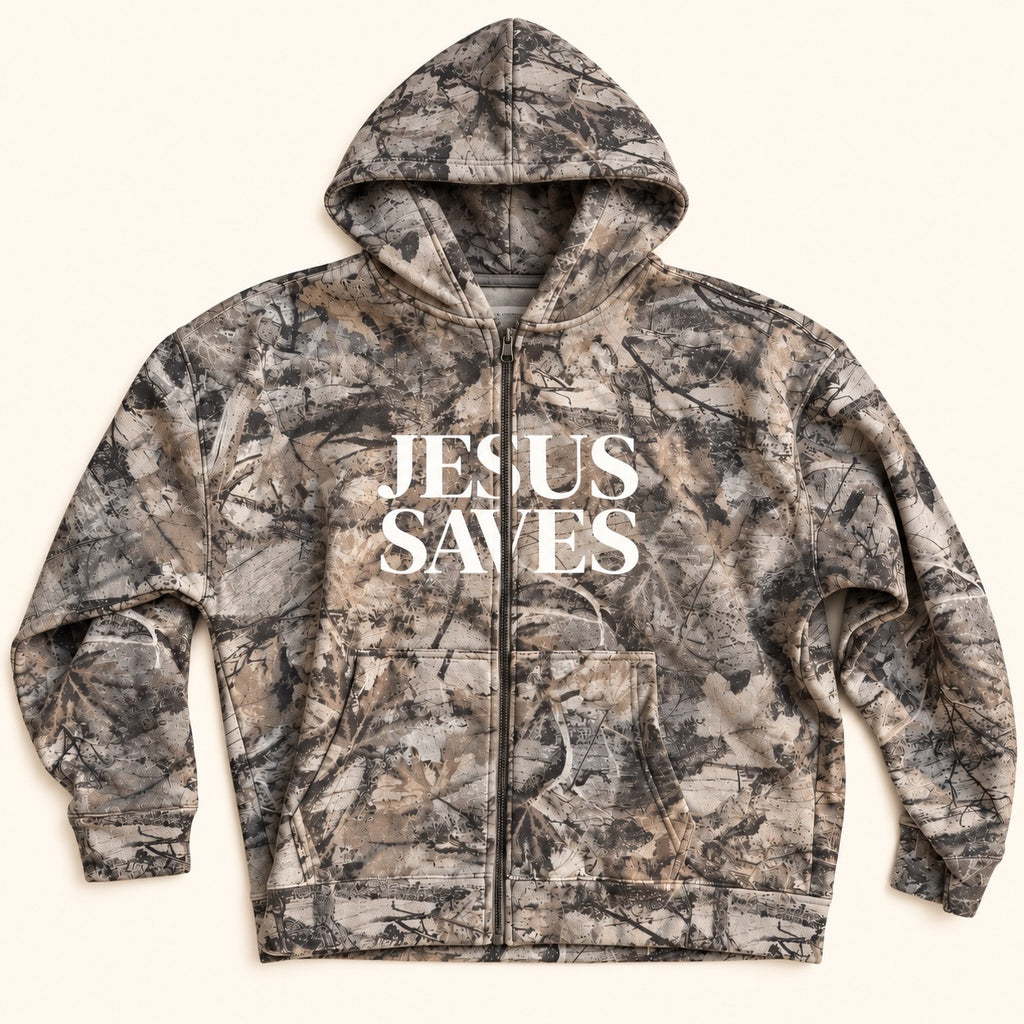 Jesus Saves Zip-Up