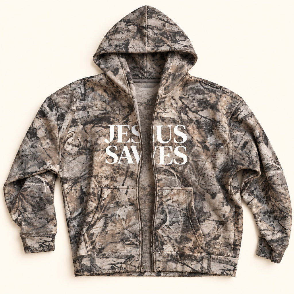 Jesus Saves Zip-Up
